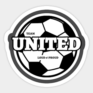 United Soccer Sticker